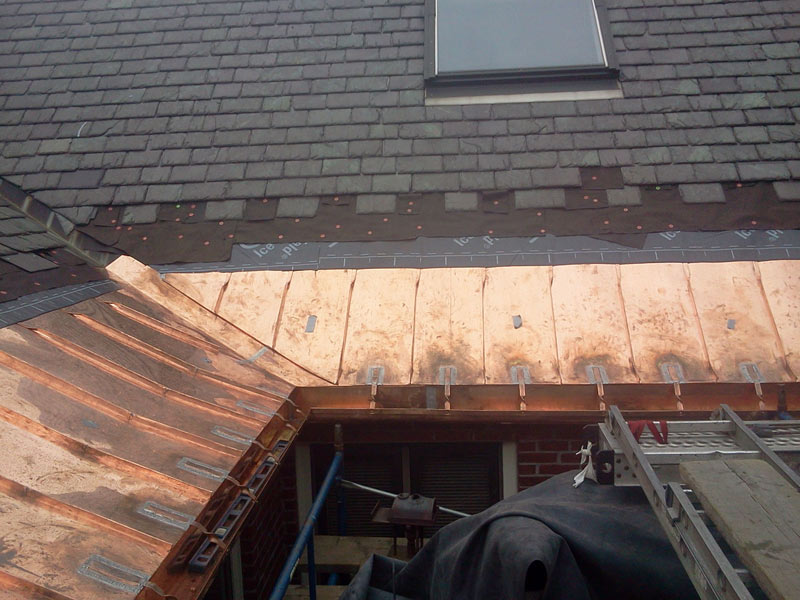 Copper roofing and architectural sheet metal craftsmanship by J.L. Goode Roofing