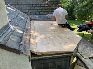 Copper Roofing on a Flat Roof