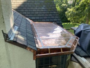 Copper Roofing on a Flat Roof
