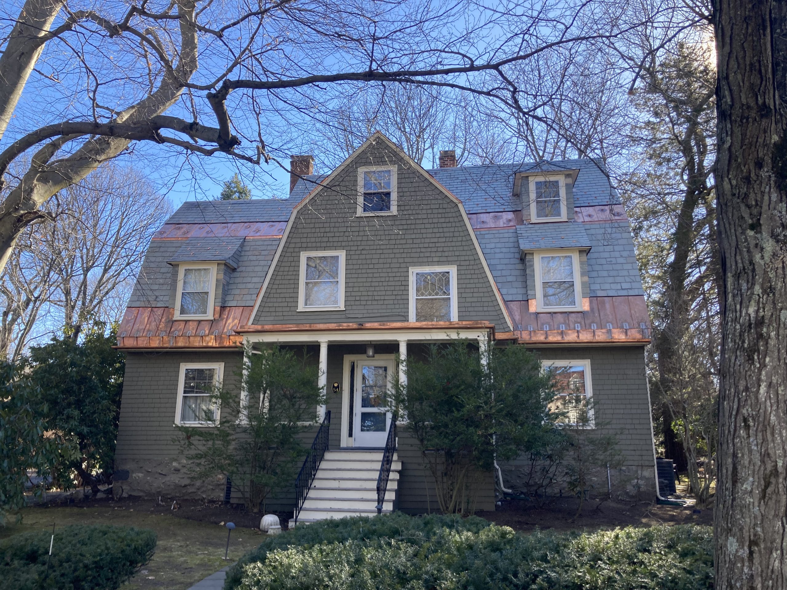 Detailed slate roof repair and roofing craftsmanship by J.L. Goode Roofing